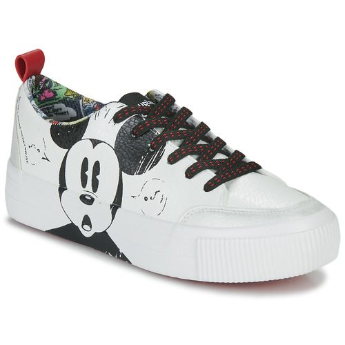 Desigual - STREETMICKEY CRACK - Blanc / Noir