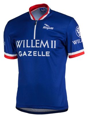 Maillot Manches Courtes Velo Rogelli Willem 2 - Homme - Bleu