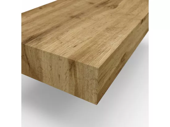 Ensemble de salle de bain double vasque ASTRA chêne miel