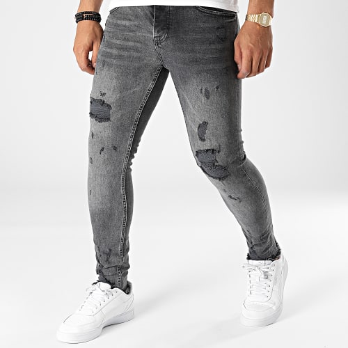 Jean Skinny DHZ-3739 Gris Anthracite