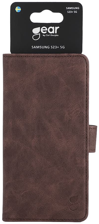 GEAR flipcover Samsung S23+ 5G (brun)