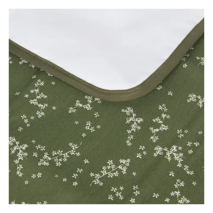 Nobodinoz Matelas à langer de voyage Stories en coton bio | Vert