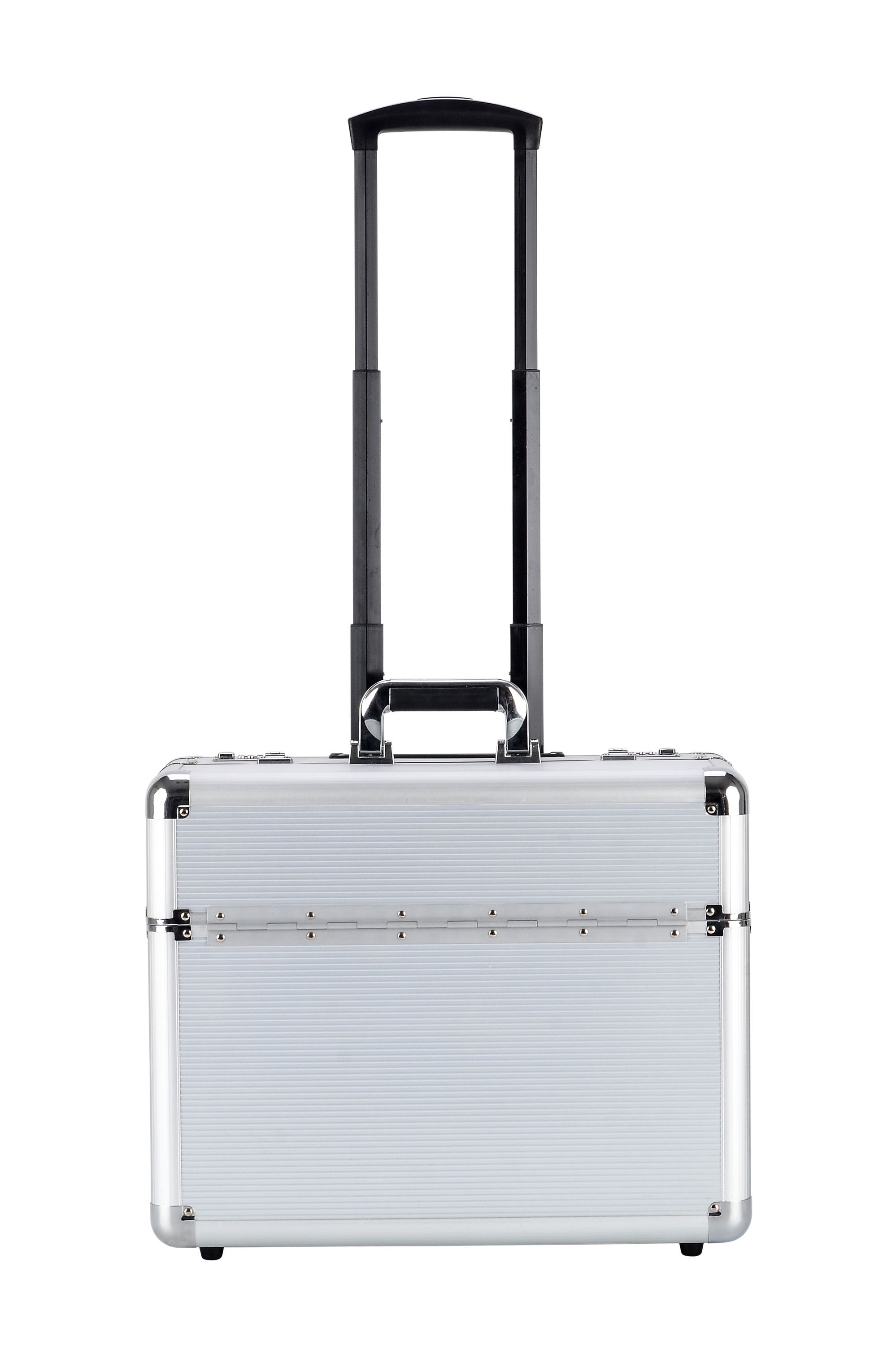 Aktenkoffer Trolley silber