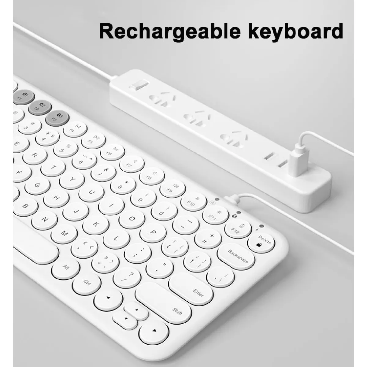 Universal Clavier gaming mini sans fil - Vintage blanc