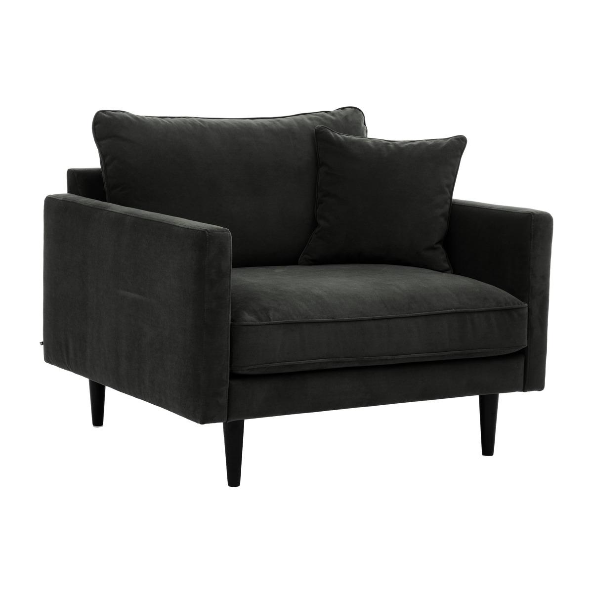 FAUTEUIL XL VELOURS CANDICE KAKI