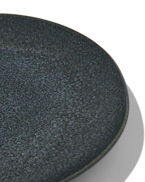 petite assiette - 23 cm - Porto - émail réactif - noir