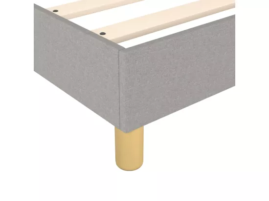Sommier à lattes de lit Gris clair 80x200 cm Tissu