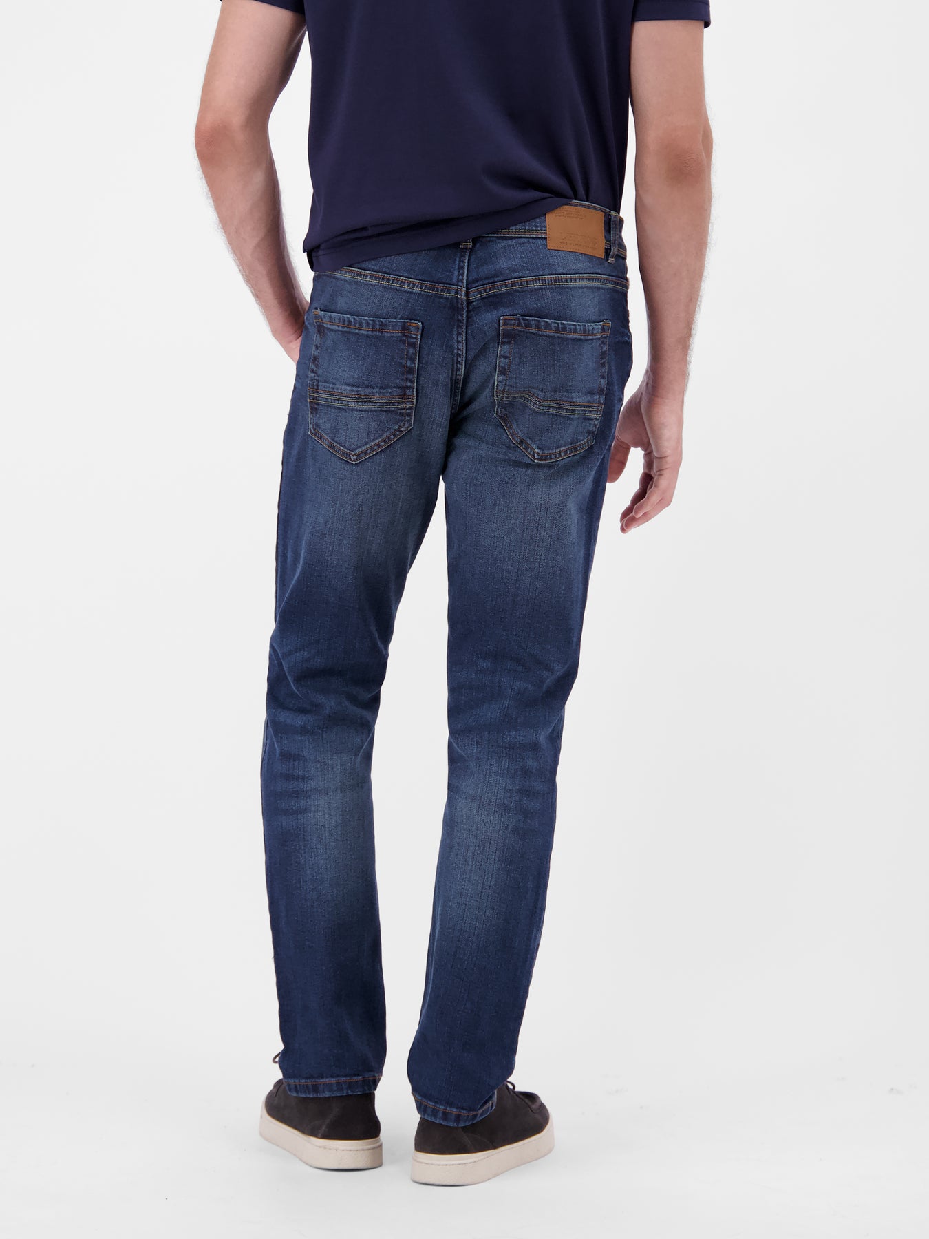 BAXTER 5-Pocket-Denim, RELAXED FIT, unifarben