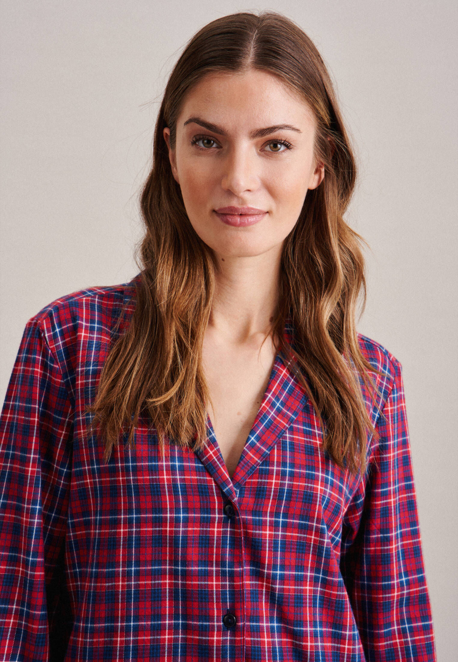 Seidensticker| Damen Pyjama Schwarze Rose