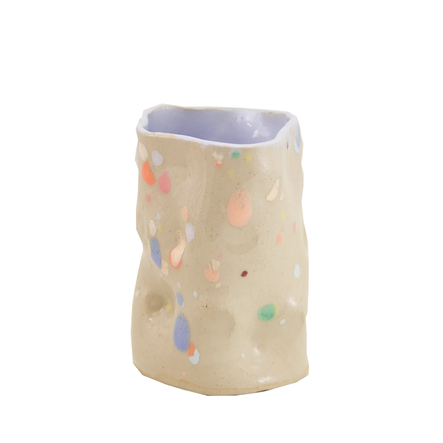 TheClayPlay  Pastel Dot vase- H12,5 cm.