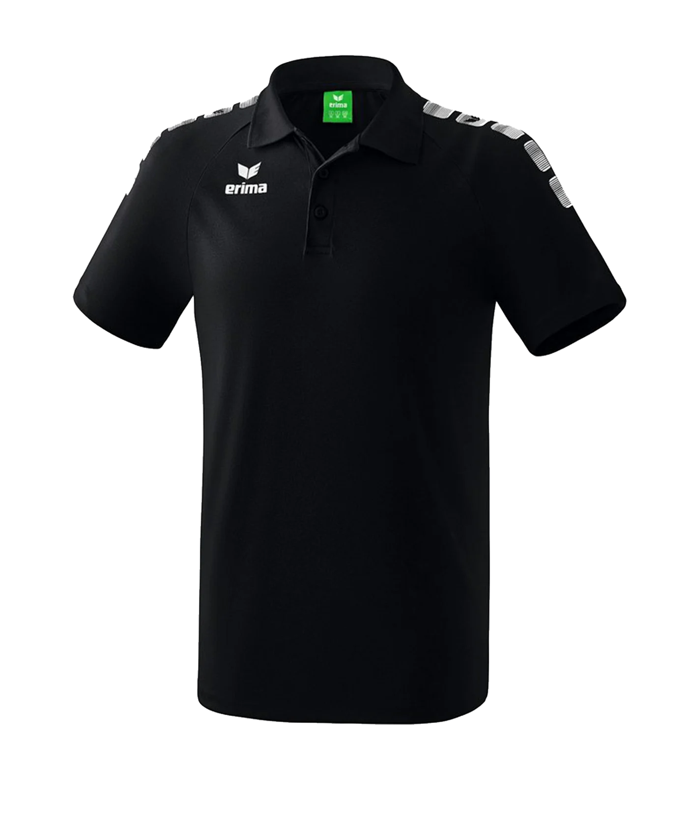 Erima Essential 5-C Poloshirt Kids Schwarz Weiss