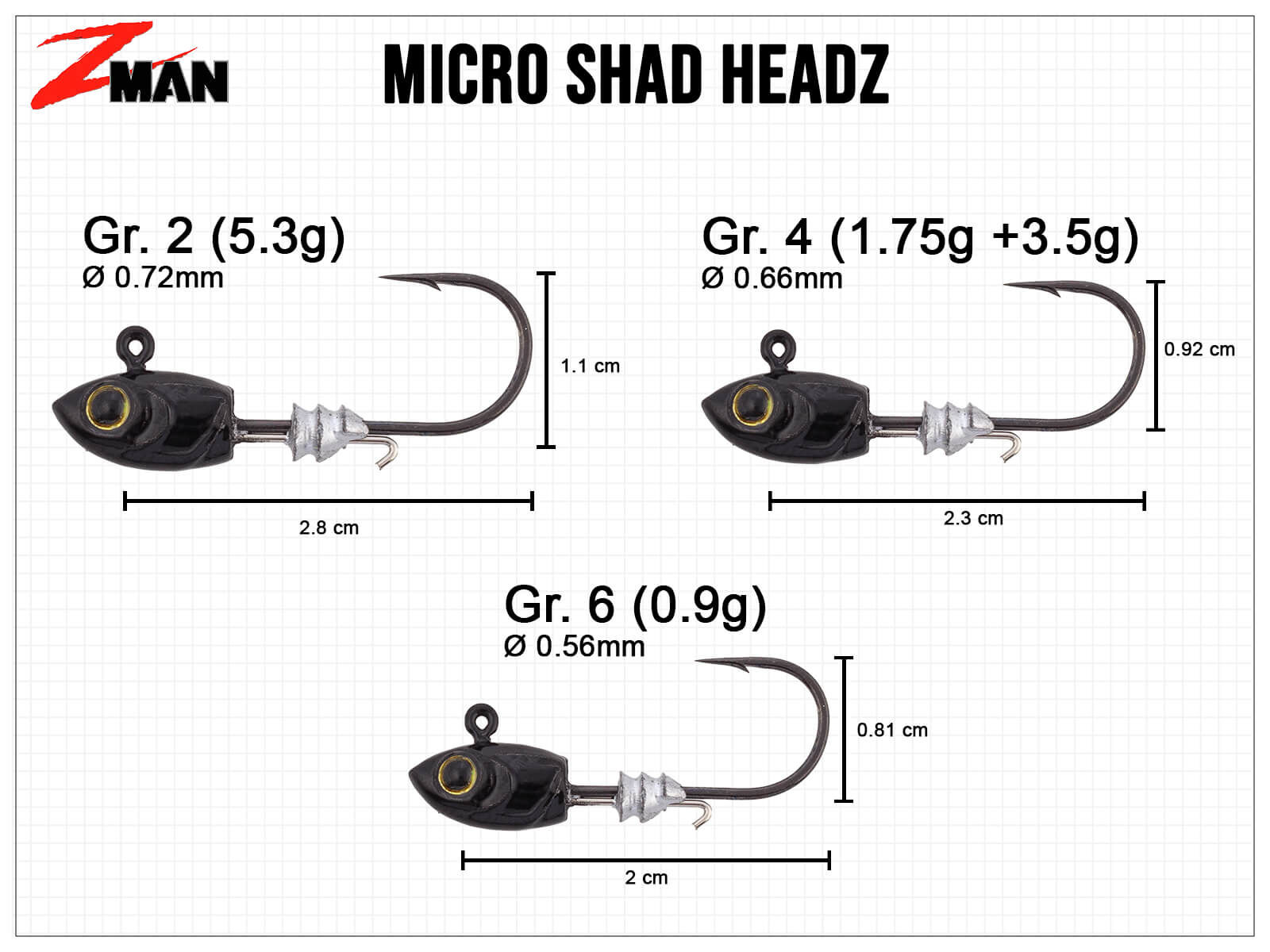 Micro Shad HeadZ (Z-Man)