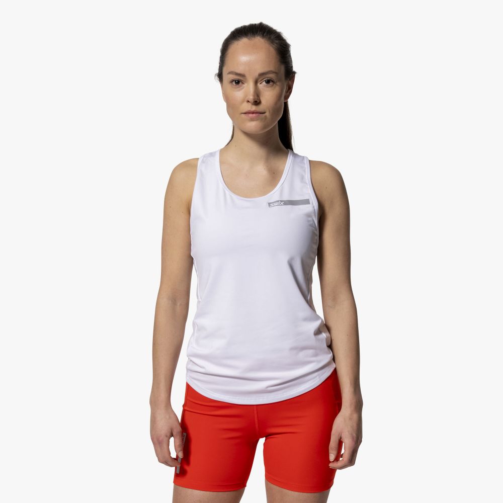 Swix Roadline Singlet Womens Bright White