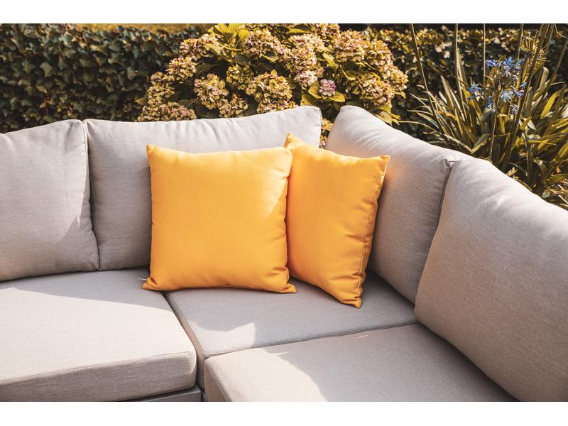 Greemotion Loungeset Aruba, Grau, 3 Sitzplätze Lounge-Set für Garten, Wintergarten, Terrasse und Sitzecken im Indoor-Bereich