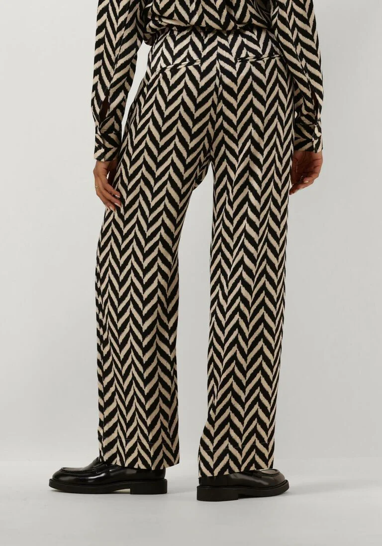 SECOND FEMALE zwarte second female wijde broek ashlen trousers