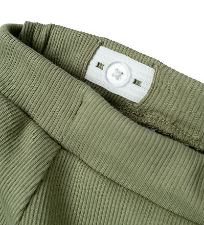 Name It Bukser - Rib - NbmJular - Oil Green
