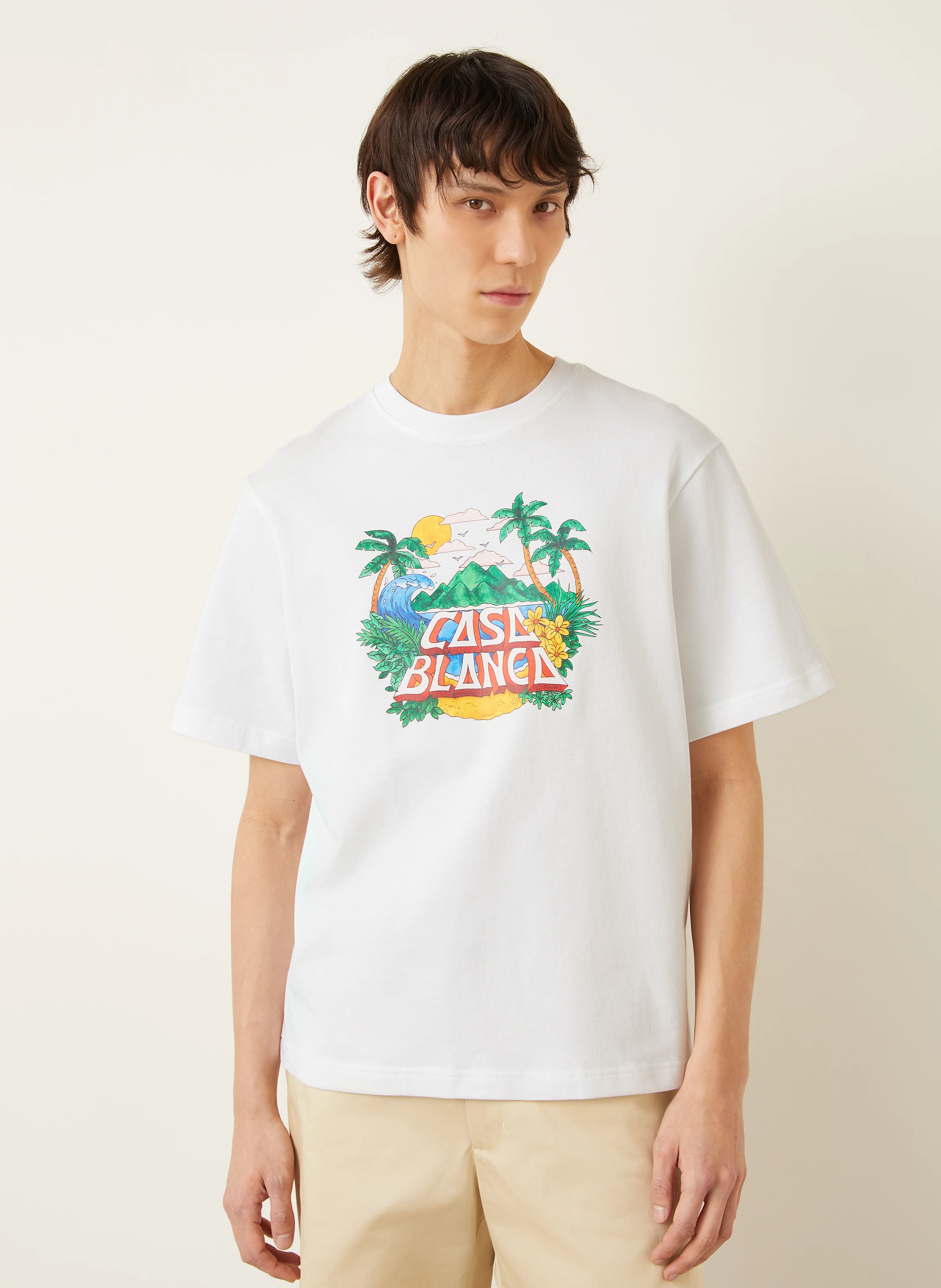 Casablanca T-Shirt CASA BEACH WAVE