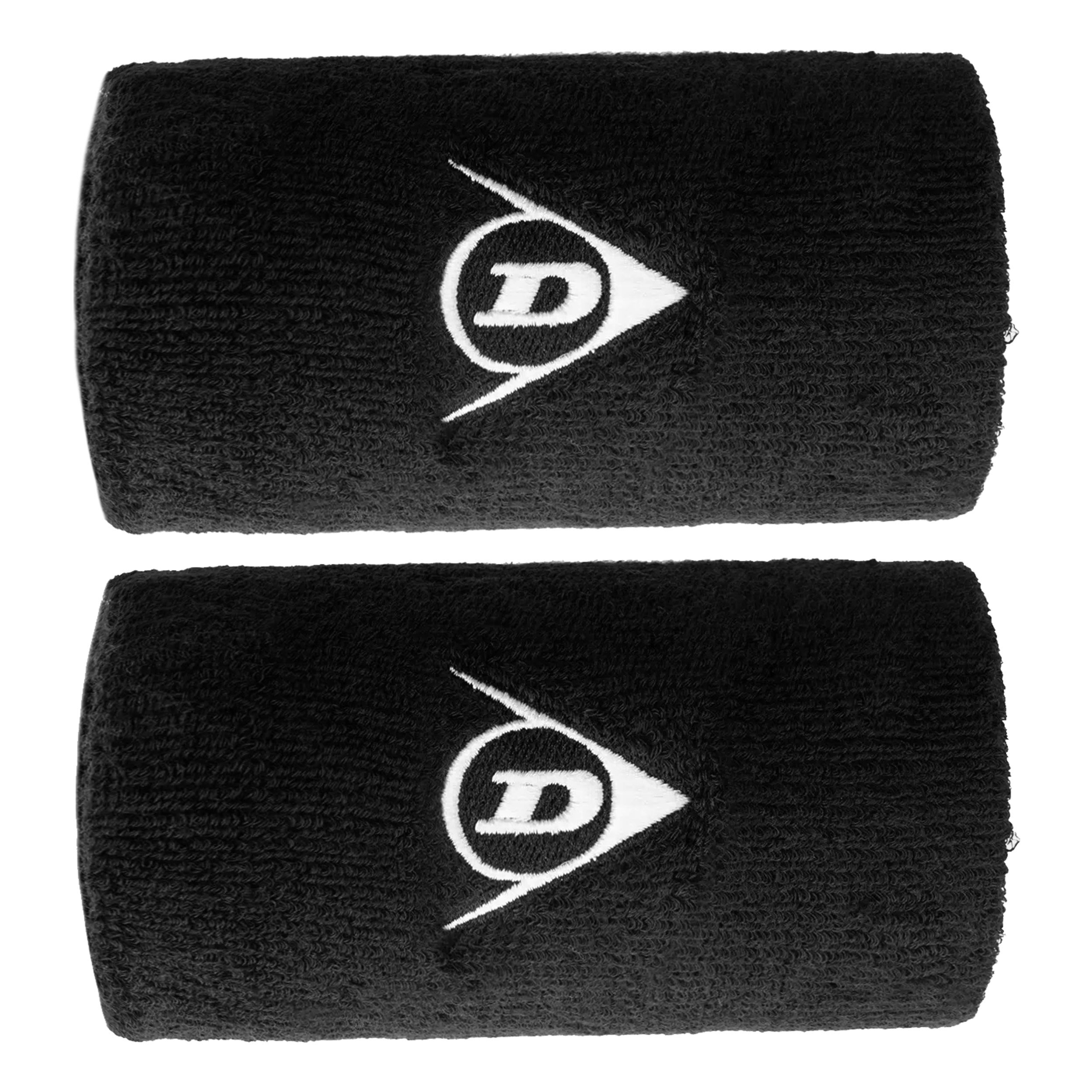 Dunlop Lang Poignet Pack De 2 Unités - Noir
