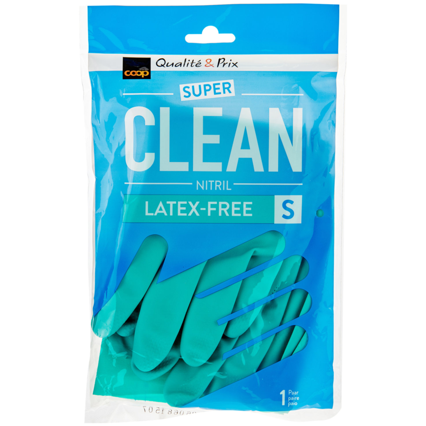 Super Clean Handschuhe Latex-Free mint S, 1 Paar
