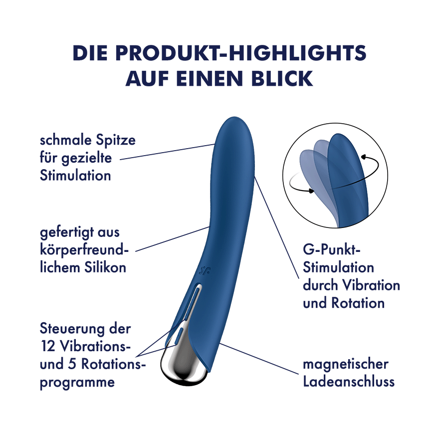 Spinning Vibe 1 G-Punkt Vibrator (4061504048703) - Blau
