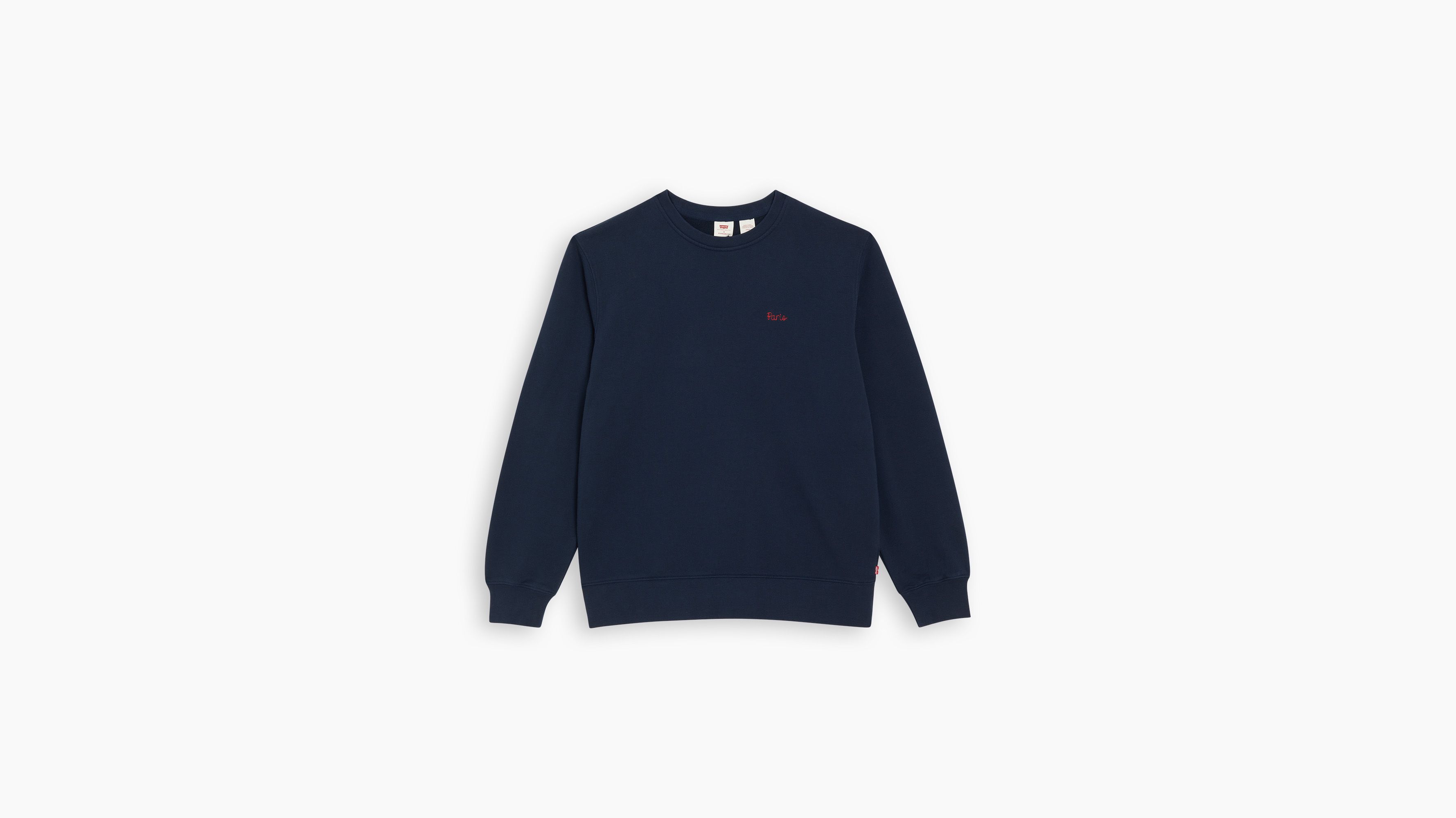 Sweat-shirt col rond Original Housemark - Paris City Navy Blazer French Terry - Bleu