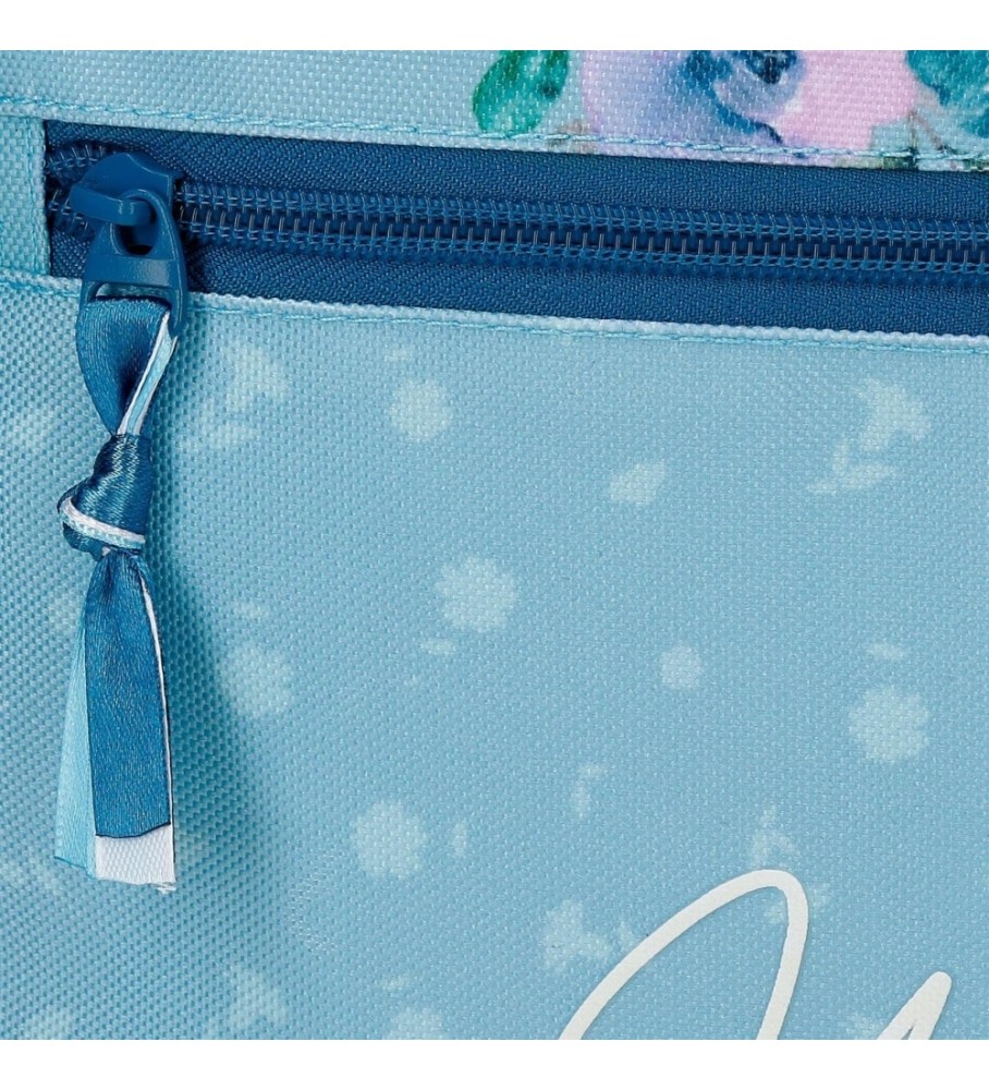 Bolsa de cintura Movem Wild Flowers Azul - 27x11x6,5cm -
