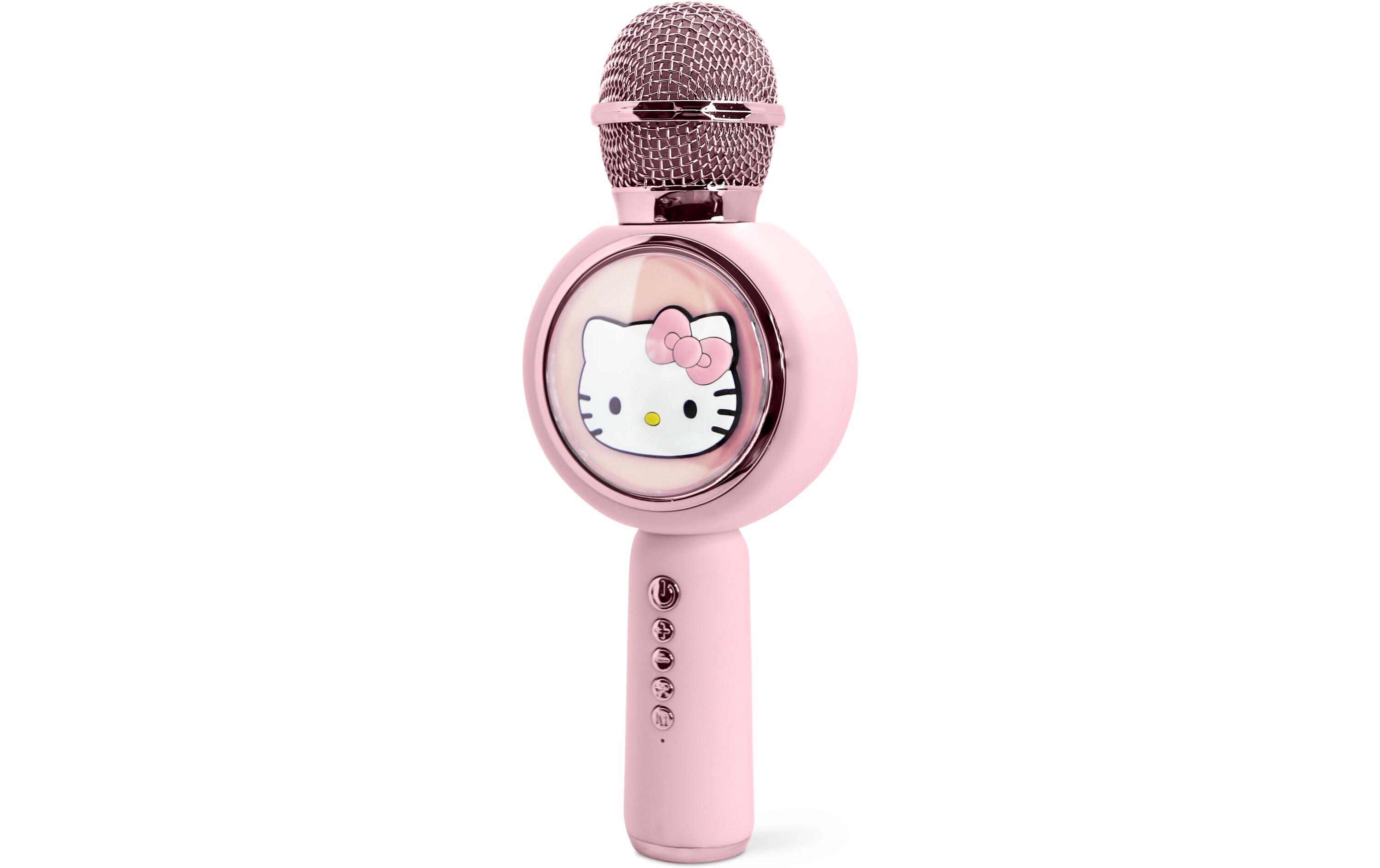 Mikrofon Hello Kitty PopSing Karaoke RosaKaraoke-Mikrofon im Hello Kitty-Design mit eingebautem Lautsprecher