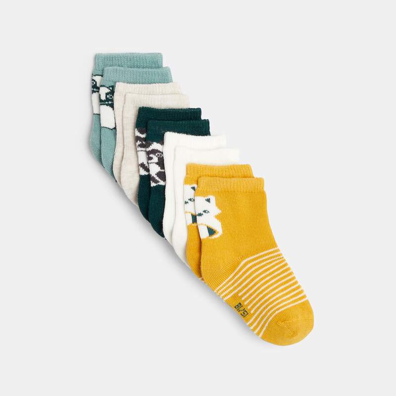 Chaussettes jacquard animaux (lot de 5)