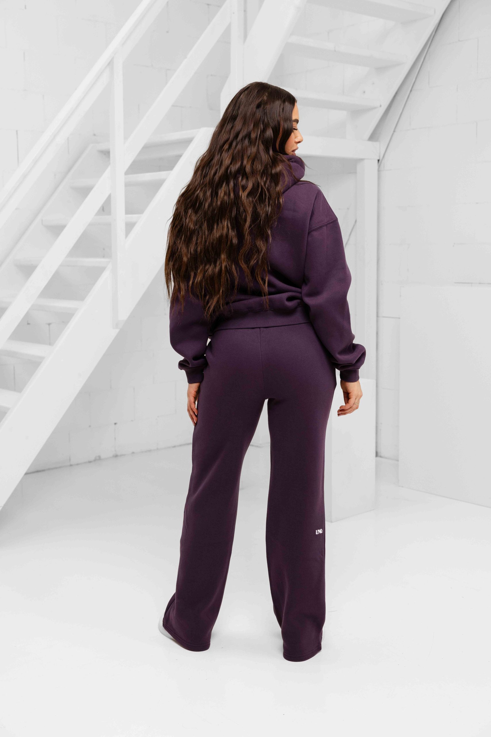 Unique The Label Imani Full Zip Trainingspak Dames Paars
