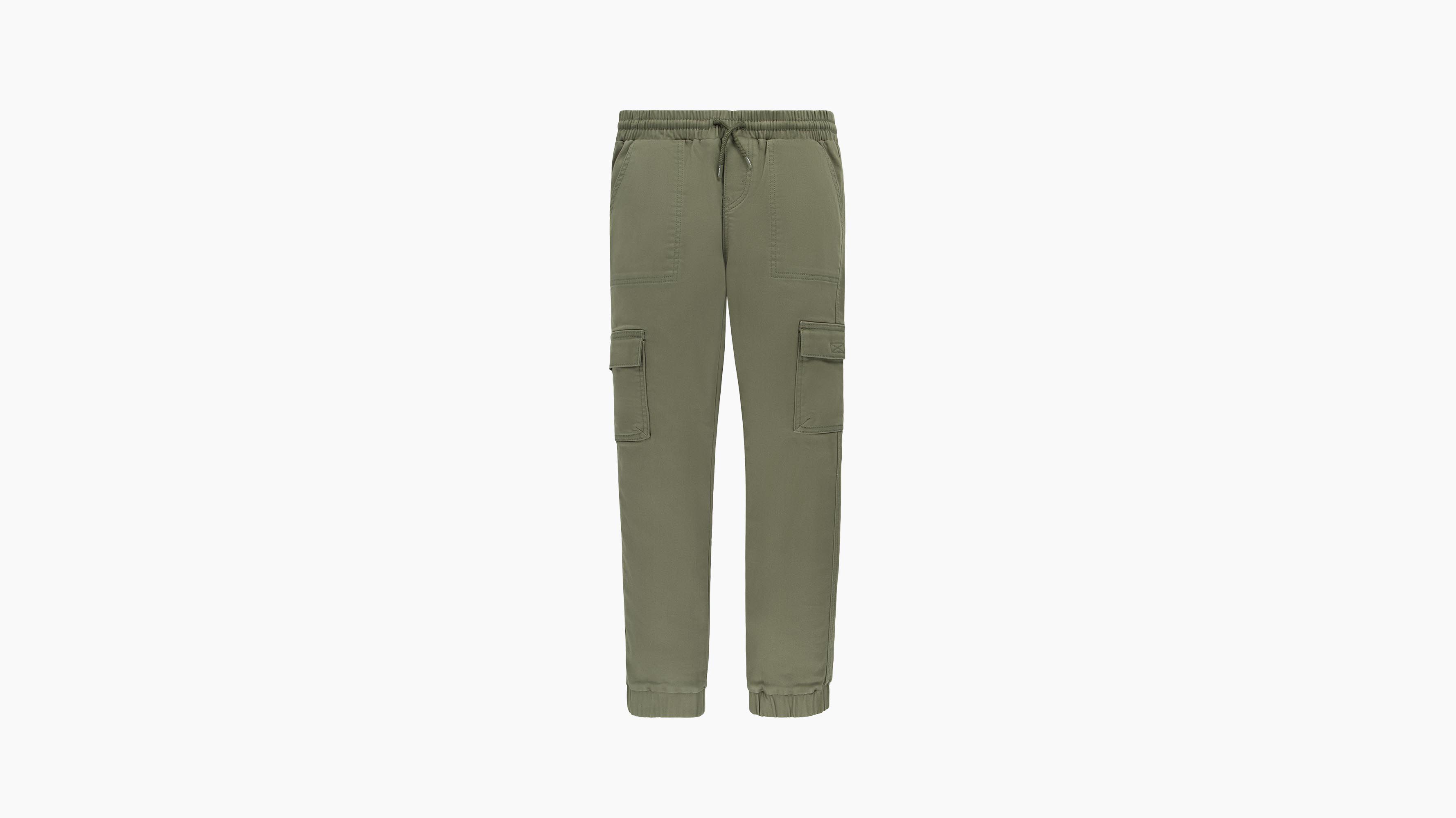 Ado cargo jogger cargo Relaxed Dobby - Olivine - Vert