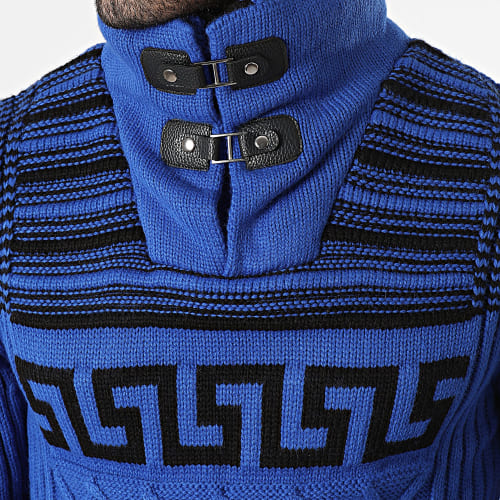 Pull Col Amplified Bleu Noir