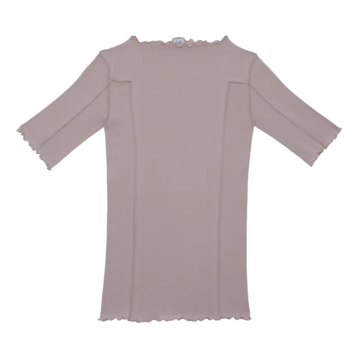 Baserange T-shirt Côtelé Omato Coton Bio | Nude