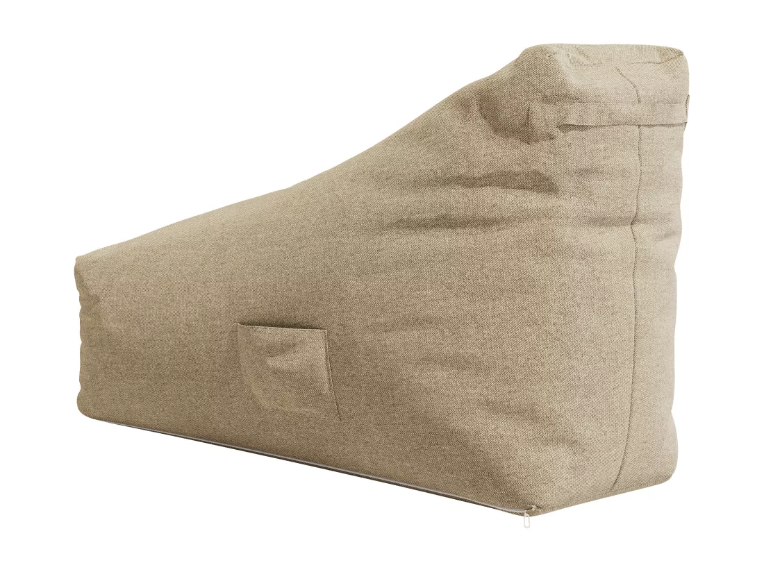 Pouf poire de jardin en tissu - Beige - KURUBI de MYLIA