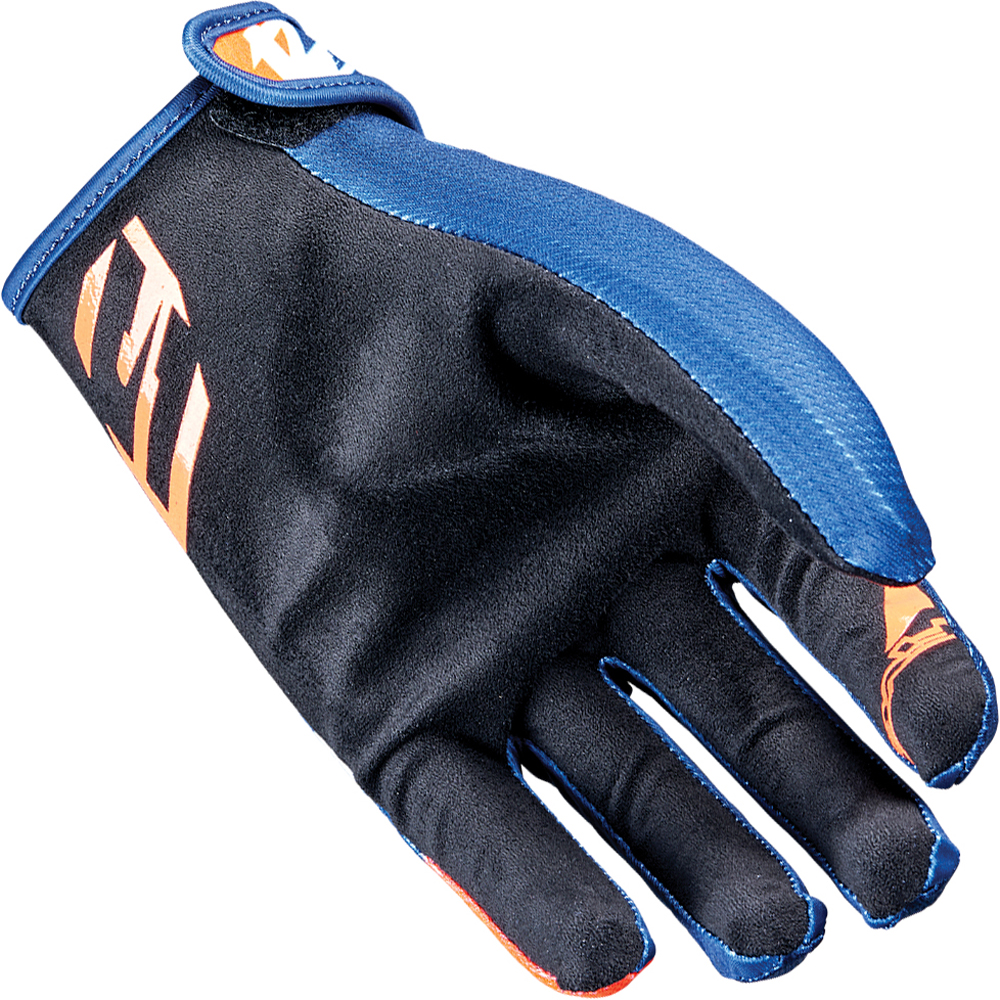 Five - Gants MXF4 Scrub Navy / Orange fluo