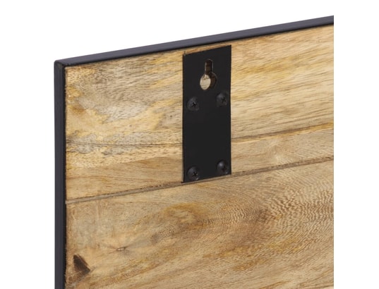VIDAXL - Porte manteau Porte-manteaux 2 pcs 80x8x25 cm bois de manguier massif brut