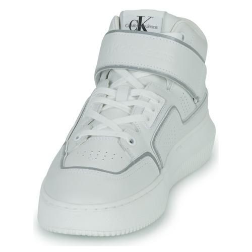 Calvin Klein Jeans - CHUNKY CUPSOLE LACEUP MID M - Blanc / Argent