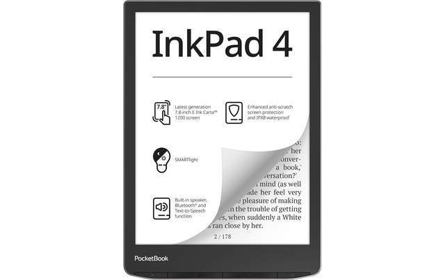 PocketBook E-Book »Reader InkPad 4 Silber« (19,73 cm / 7,8 ″) 32 GB )