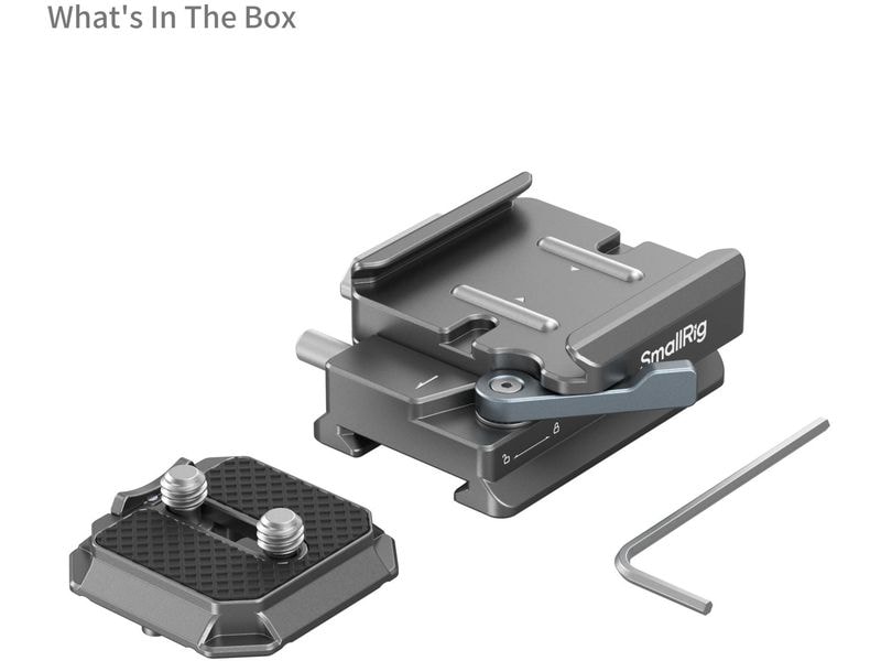 Smallrig HawkLock H38 Arca-Swiss QR-Platte für DJI-Stabilis Arca-Swiss-Schnellwechselplatte