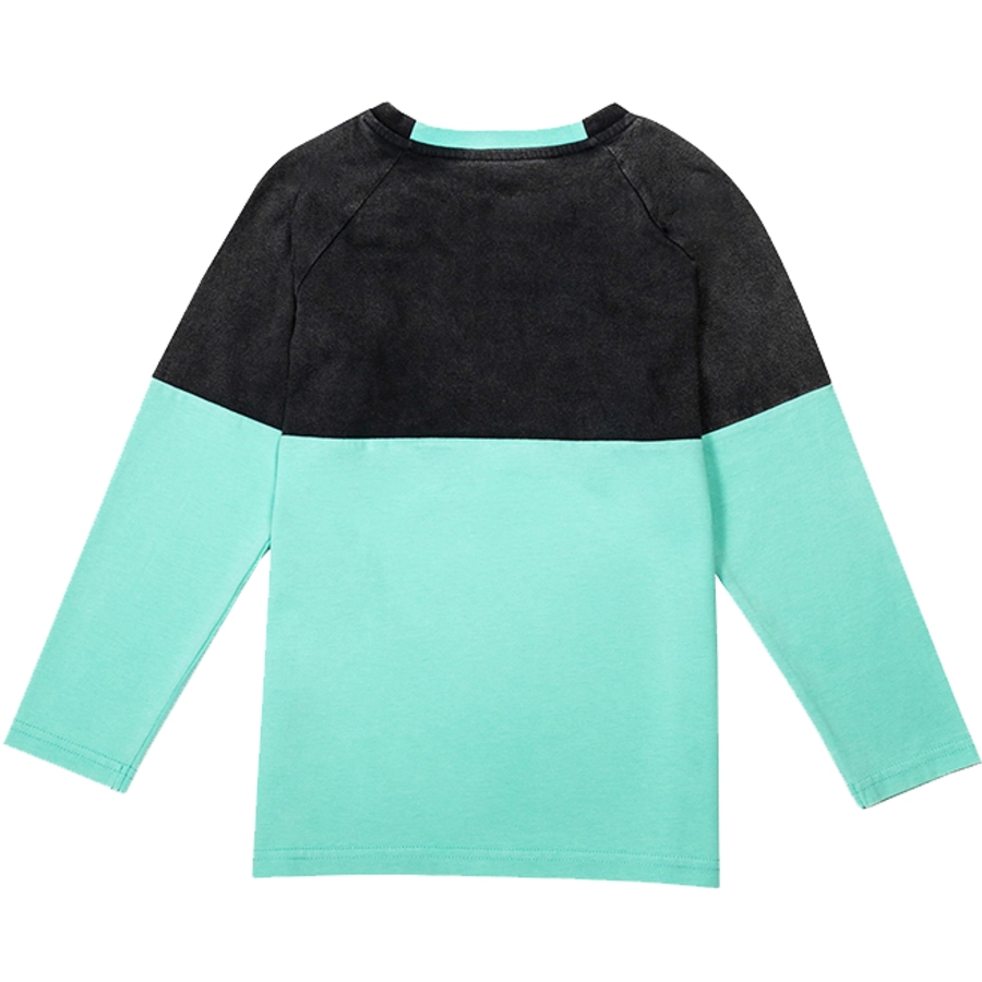 Kohlenknirpse Longsleeve Bergmännchen Mint  Kohle