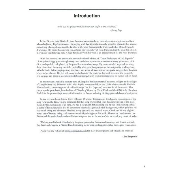 Alfred Music Publishing Drum Techniques Led Zeppelin