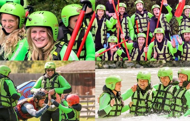 Raftingwochenende in Haiming auf dem Inn als besonderes Geschenk
