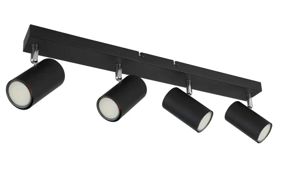 Deckenstrahler 12 cm 6 cm 4-flammig 56 cm Schwarz, matt
