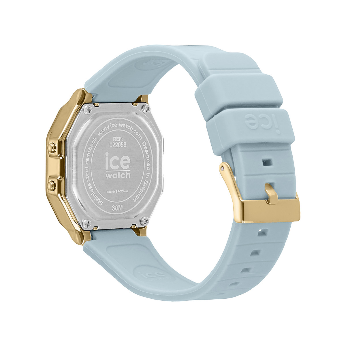 Montre ICE WATCH Ice digit retro femme bracelet silicone bleu
