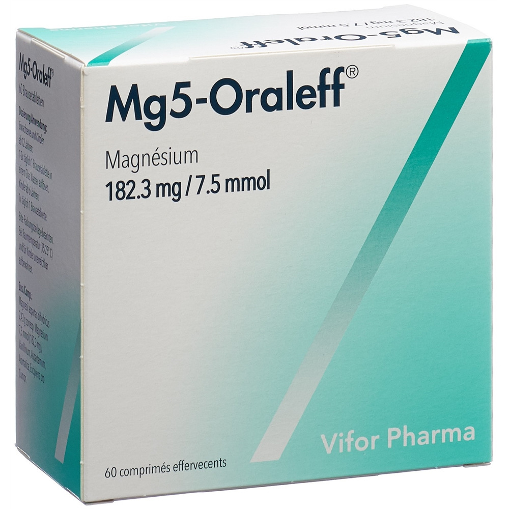 MG5-ORALEFF Brausetabl 7.5 mmol Ds 60 Stk<br>60 Stück, Dose, Brausetablette