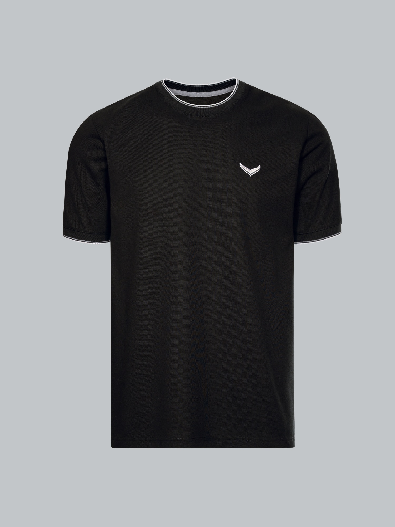 T-Shirt in Piqué-QualitätSchwarz