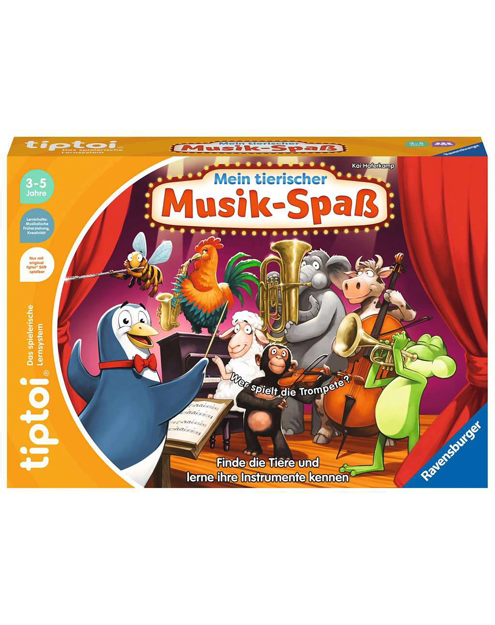 Lernspiel tiptoi® MEIN TIERISCHER MUSIK-SPASS in bunt