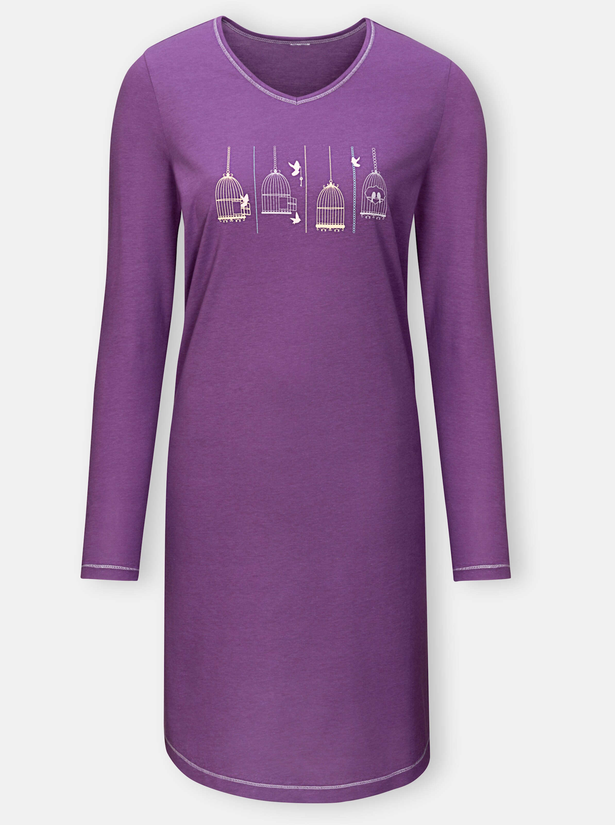 wäschepur Sleepshirts in lila + flieder