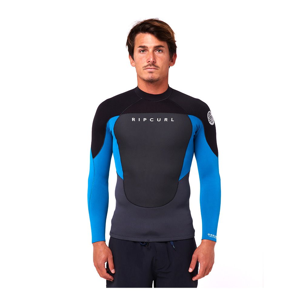 Rip Curl OMEGA BZ - Top néoprène 1.5mm Homme blue