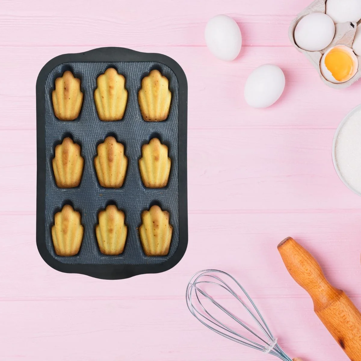 Moule 9 madeleines Silicone fibre de verre Zenker