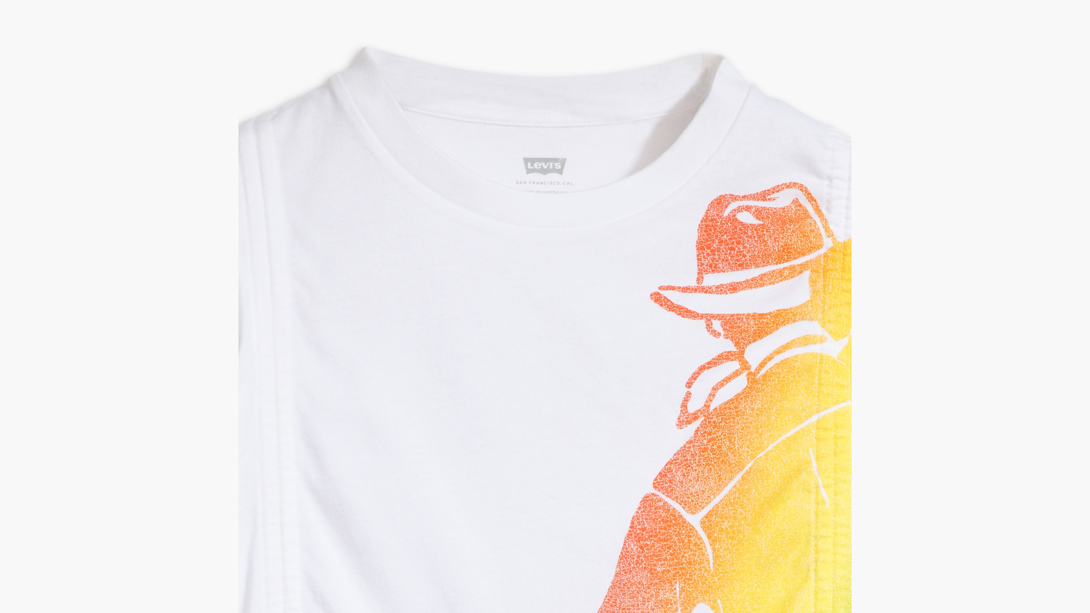 Levi's® Pride T-shirt ajustable Short Stack - Bright White - Blanc